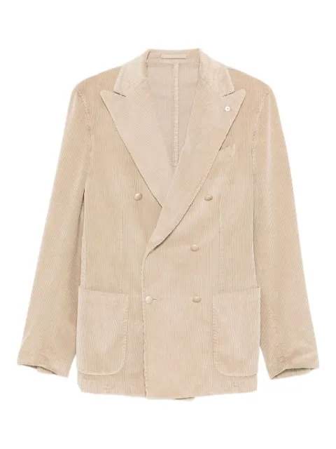LUIGI BIANCHI MANTOVA double-breasted corduroy blazer 