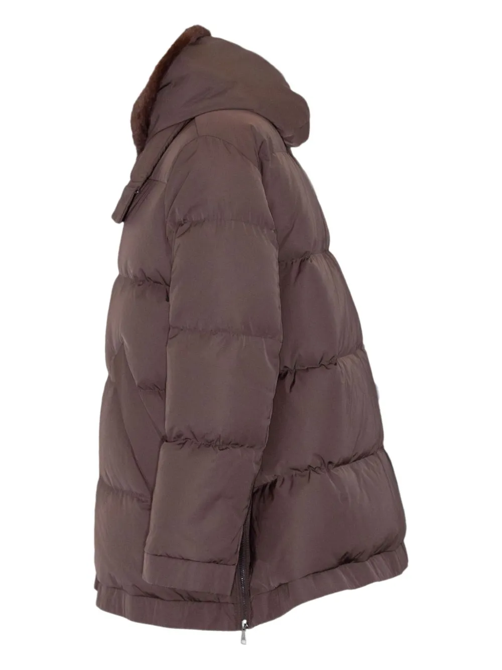 LOU ANDREA Jack met capuchon Bruin