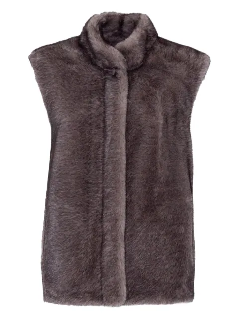 LOU ANDREA high-collar gilet