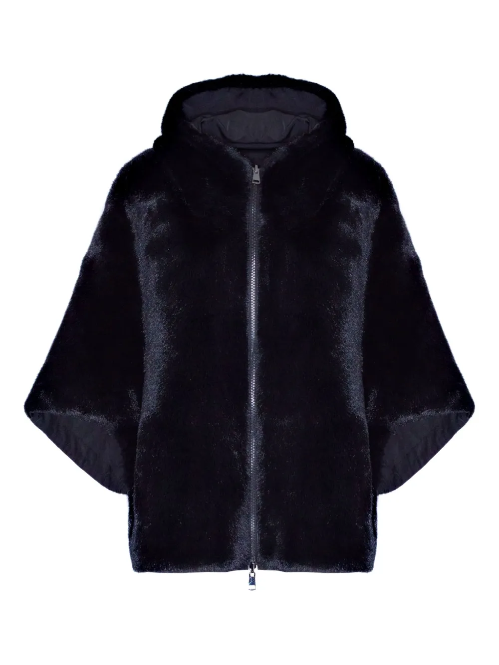 LOU ANDREA Omkeerbare cape Zwart