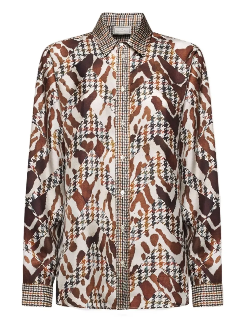 Pierre-louis Mascia Aloe Silk Shirt In Multi