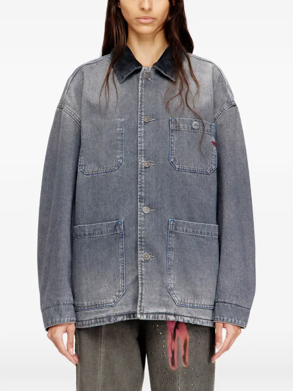 Diesel D-Stack-U-L デニムジャケット | グレー | FARFETCH JP
