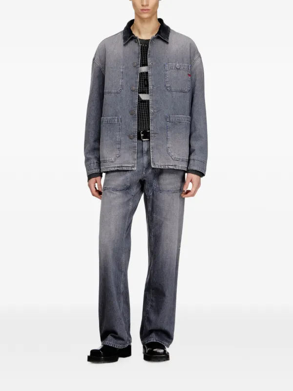 Diesel D-Stack-U-L デニムジャケット | グレー | FARFETCH JP