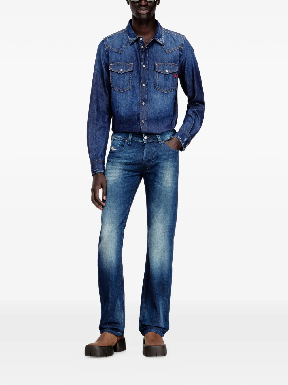Diesel D-Vega denim shirt - Blauw
