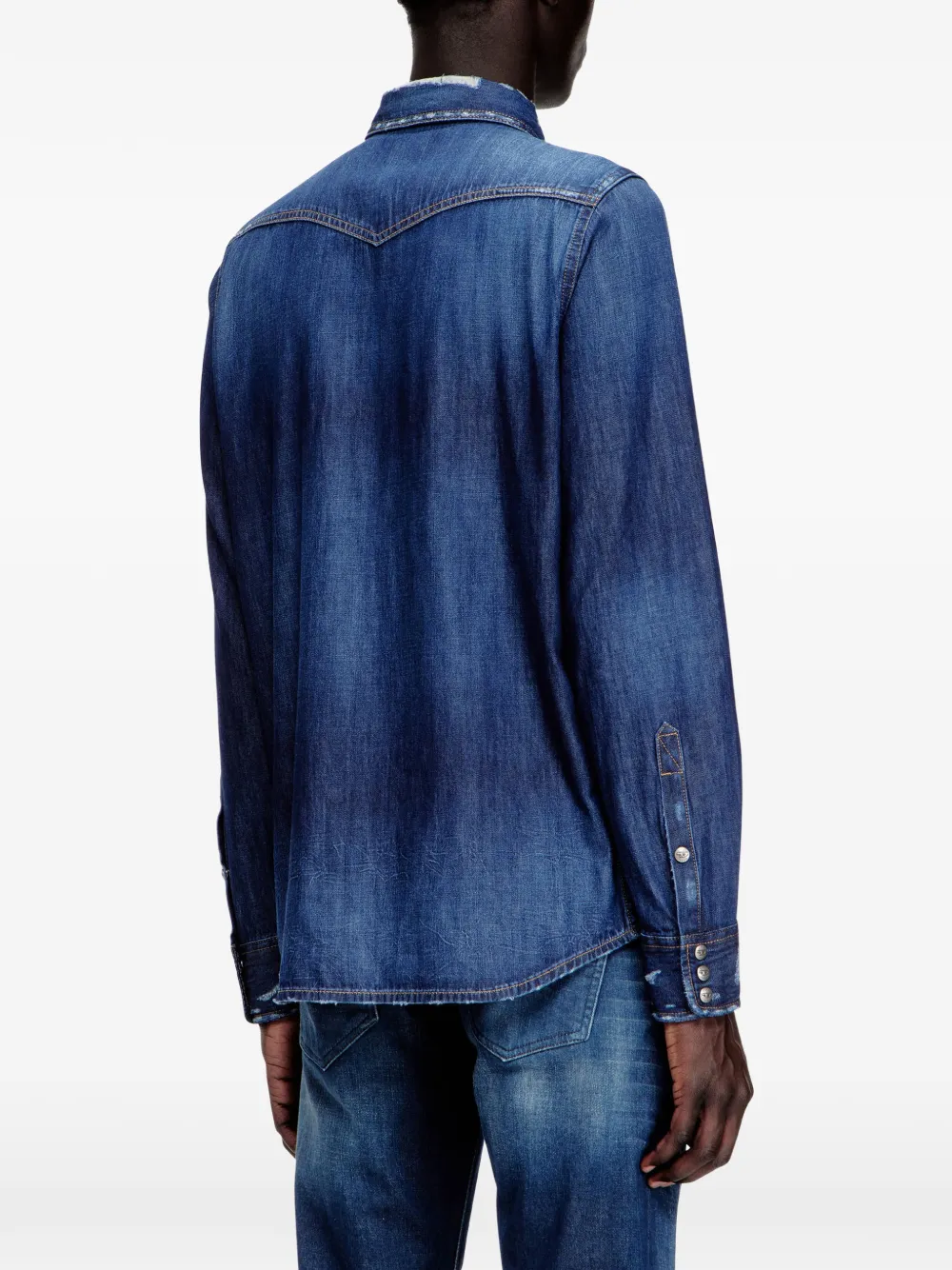 Diesel Denim overhemd Blauw
