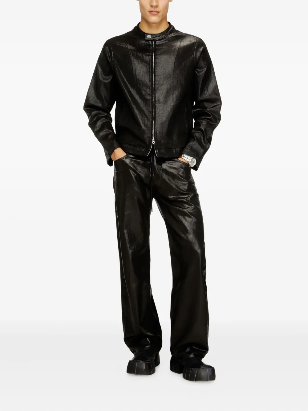 Diesel Jeans met trekkoord - Zwart