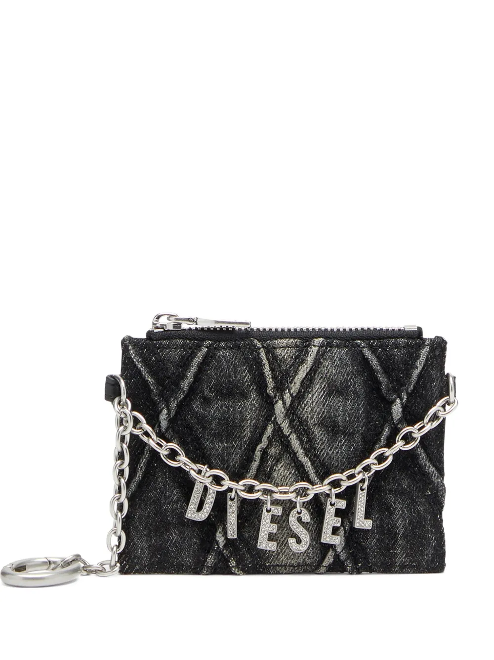 Diesel Portacarte con catena - Grigio