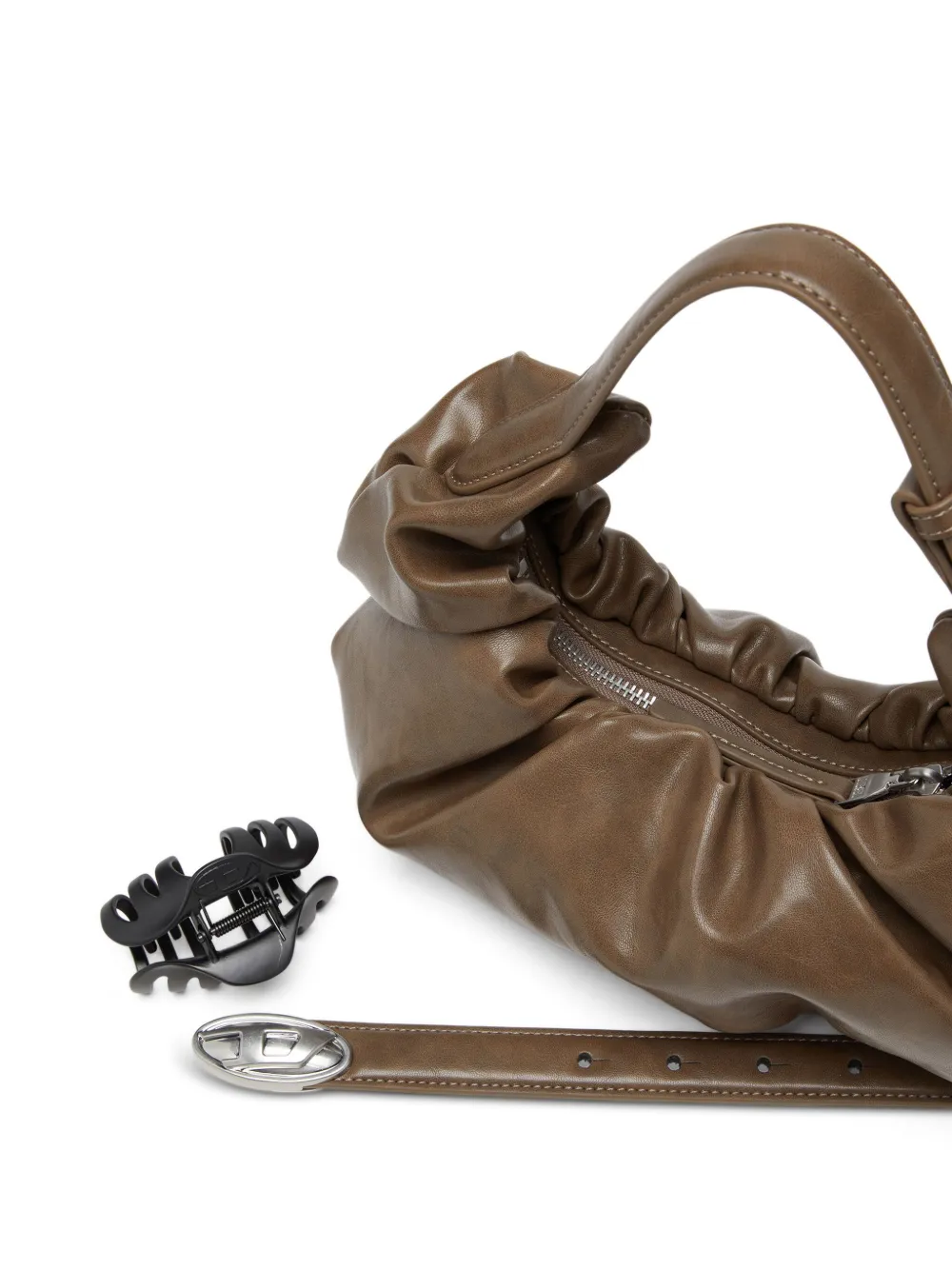 Diesel Grab-D kleine schoudertas Bruin