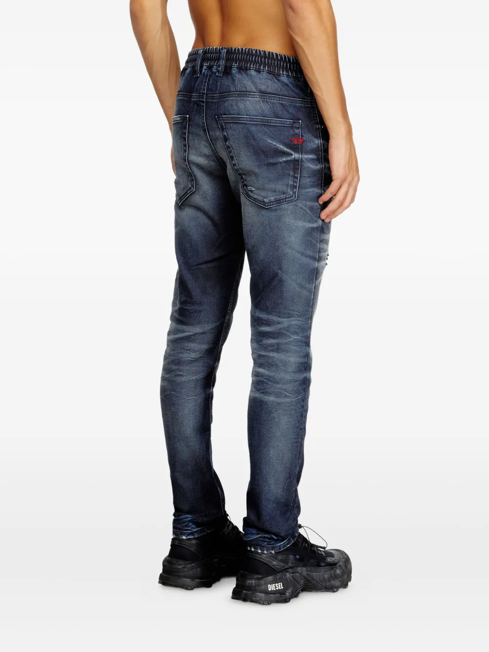 Diesel D-krooley Joggjeans 068ud jeans met trekkoord Blauw