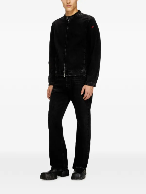 莉*様 Diesel Industry ブラックデニムジャケットメンズ デニムジ DIESEL】メンズ デニム ジャケット｜テディ付きトラッカー・ベスト