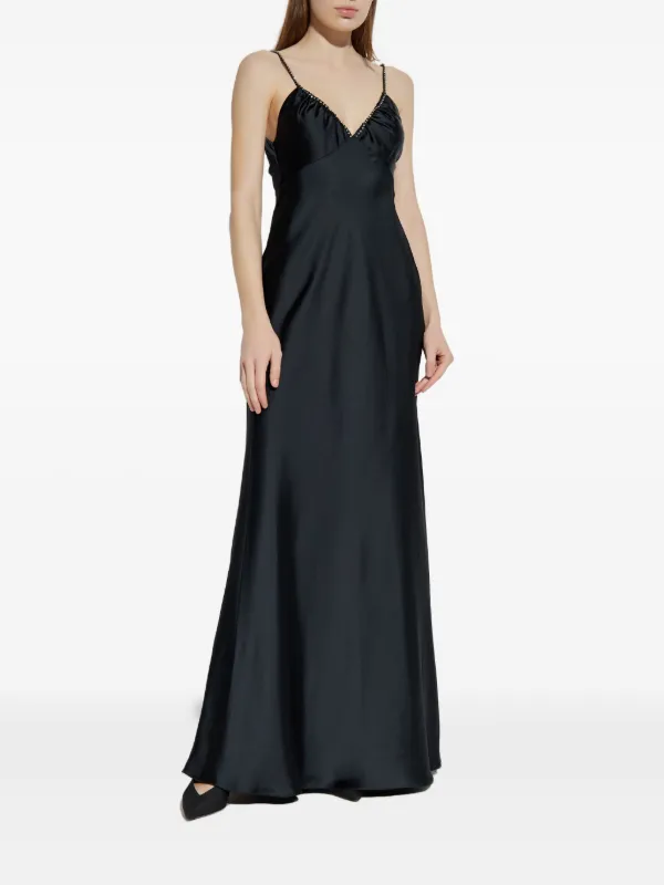 Loveshackfancy Mystara Embellished Strap Maxi Dress - Black Loveshackfancy Mystara Embellished Strap Maxi Dress - Black
