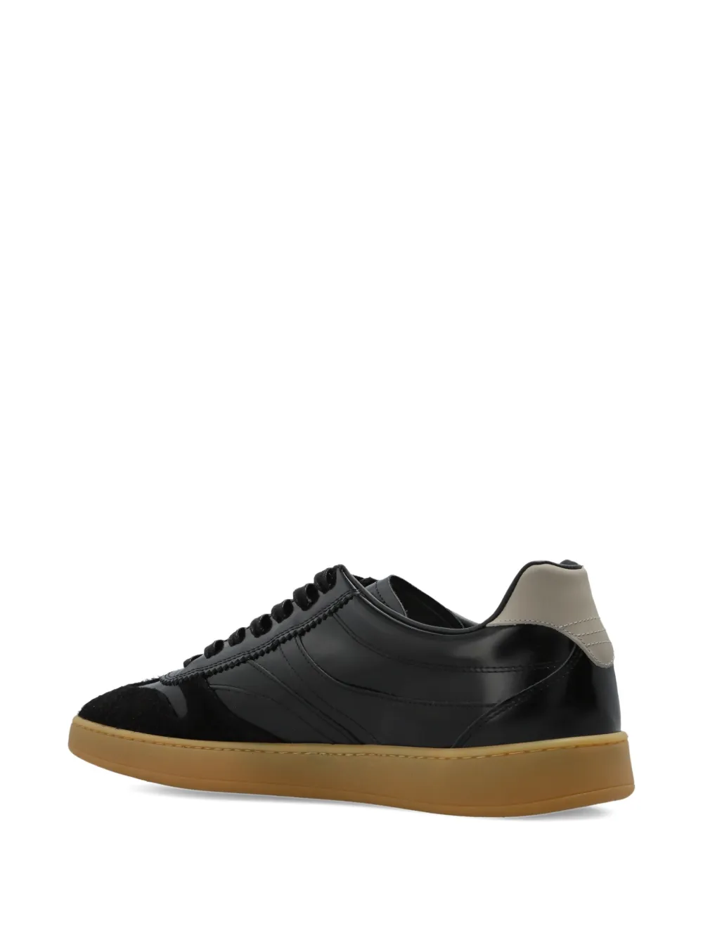 Iceberg Leren sneakers met vlakken Zwart