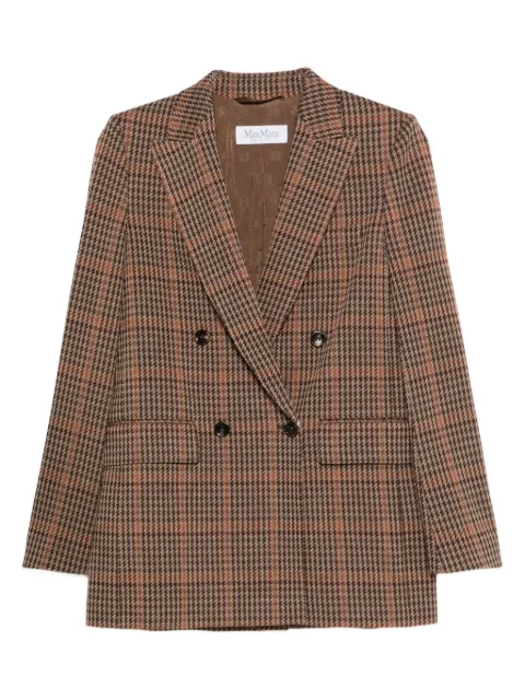 Max Mara double-breasted check jacket