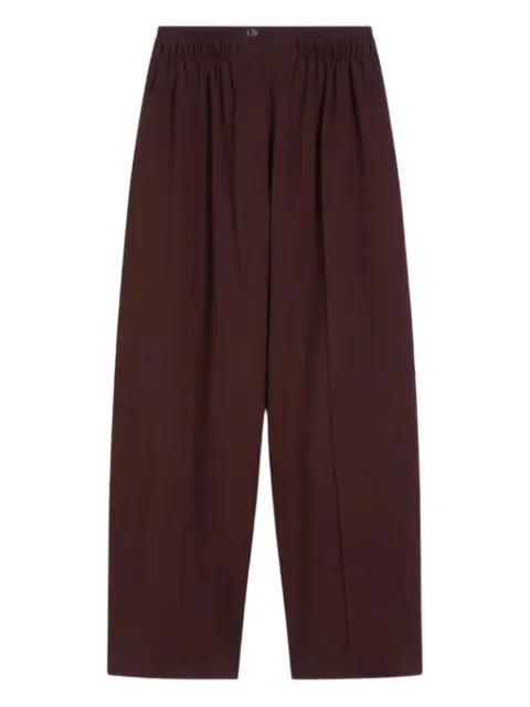 Sportmax double-belt wide-leg trousers