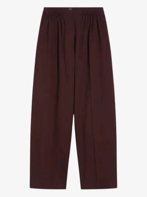 Sportmax double-belt wide-leg trousers