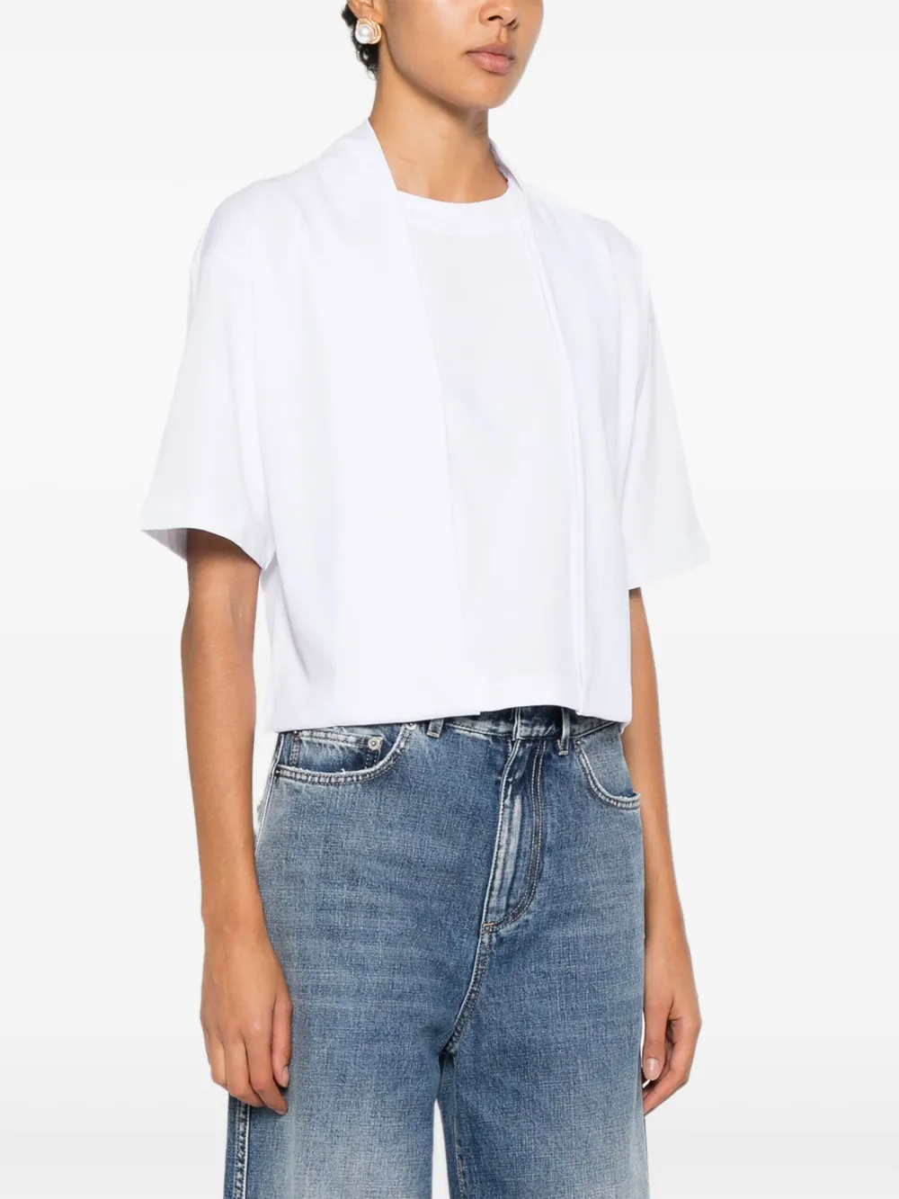 Sportmax Top met korte mouwen Wit