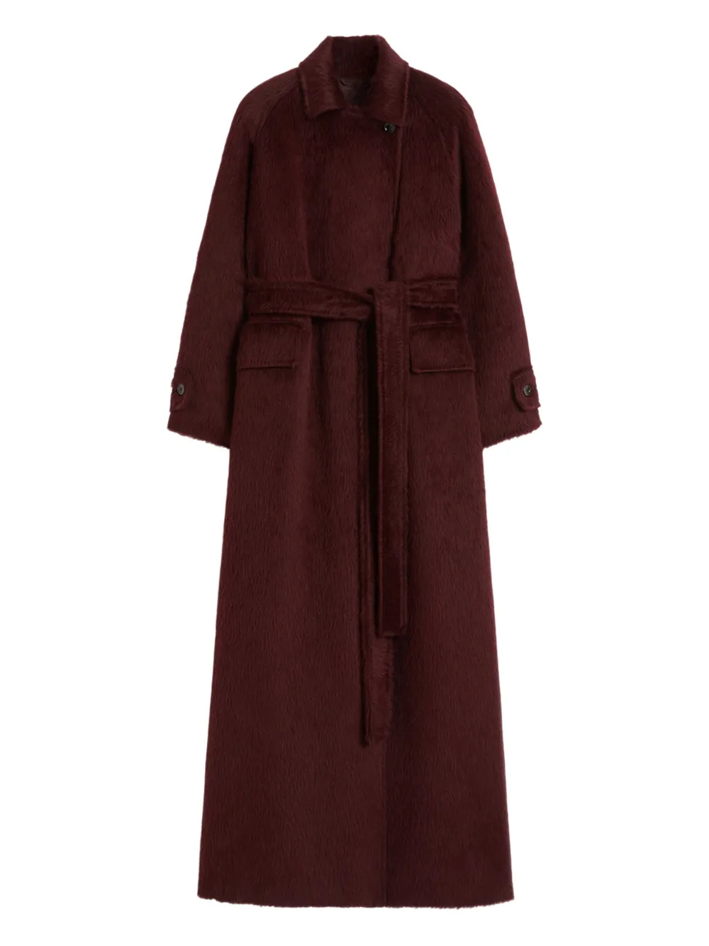 Max Mara raglan-sleeve belted coat | Red | Image 1