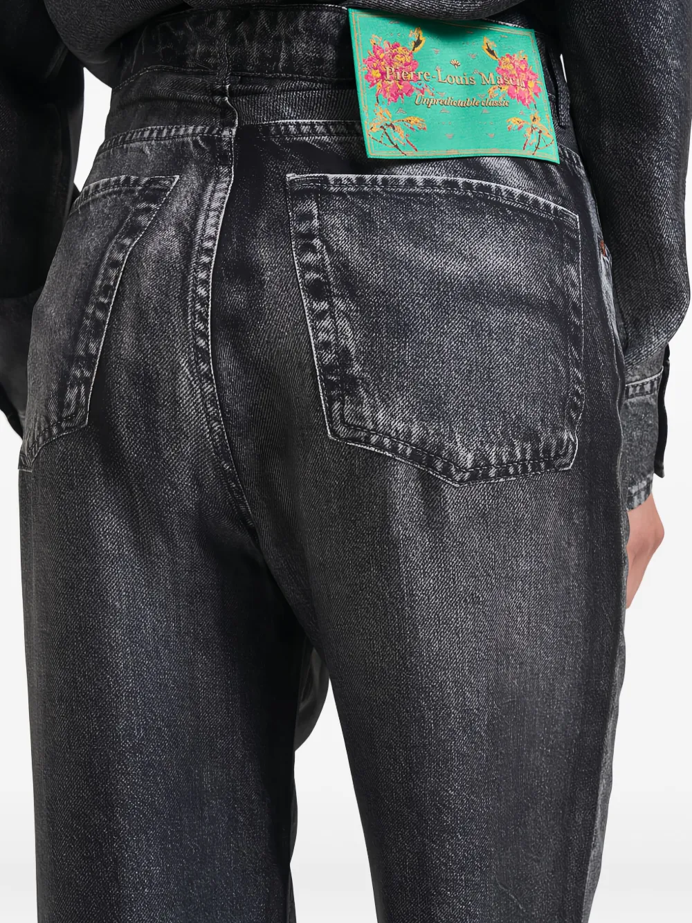Pierre-louis Mascia Silk Trousers In Gray