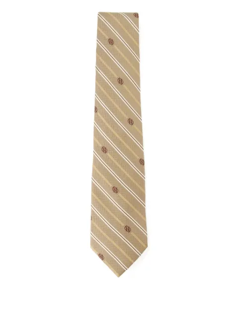 Drôle De Monsieur corbata Rayure Monogramme