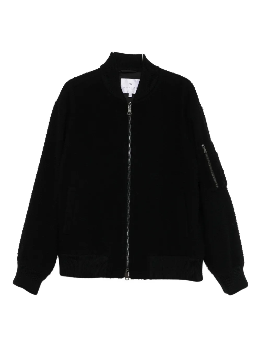 SEVEN GAUGE wool bomber jacket - ブラック SEVEN GAUGE wool bomber jacket - ブラック