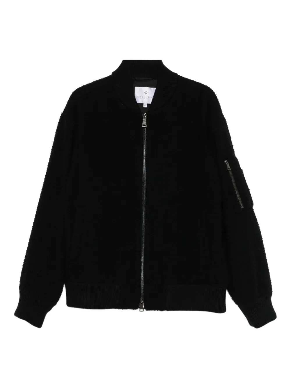 SEVEN GAUGE wool bomber jacket | Black | Image 1