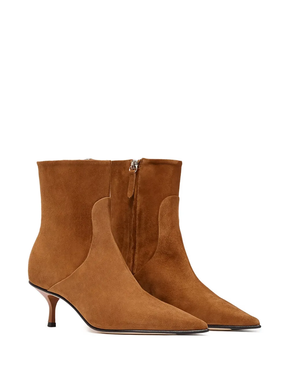 Scarosso Jamie Pointed-toe Boots In Brown