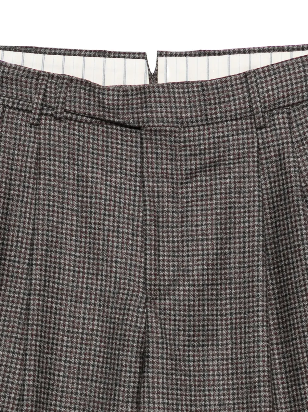 PT Torino Geruite pantalon Grijs