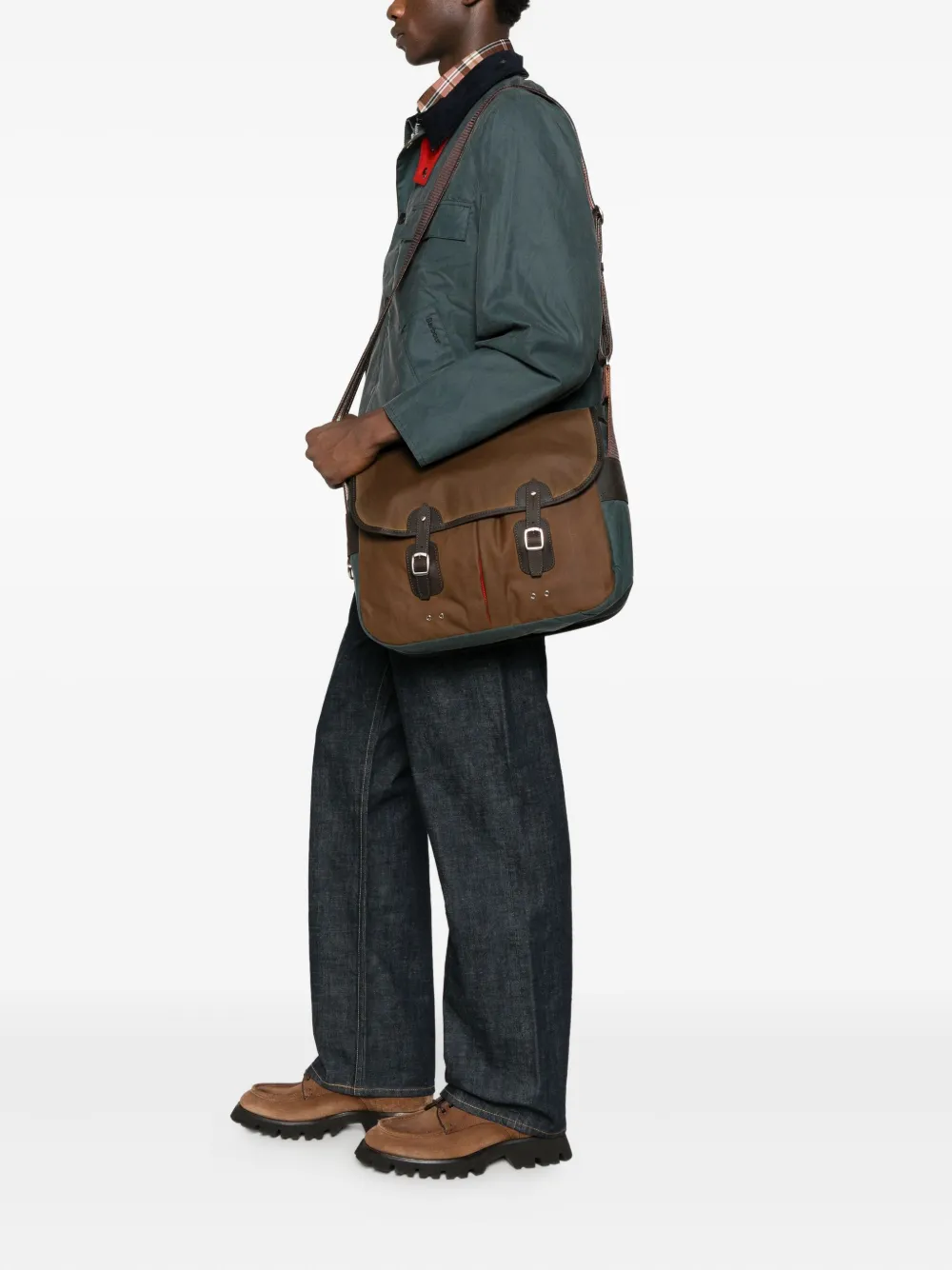 Barbour Shopper met omslag met gesp - Bruin
