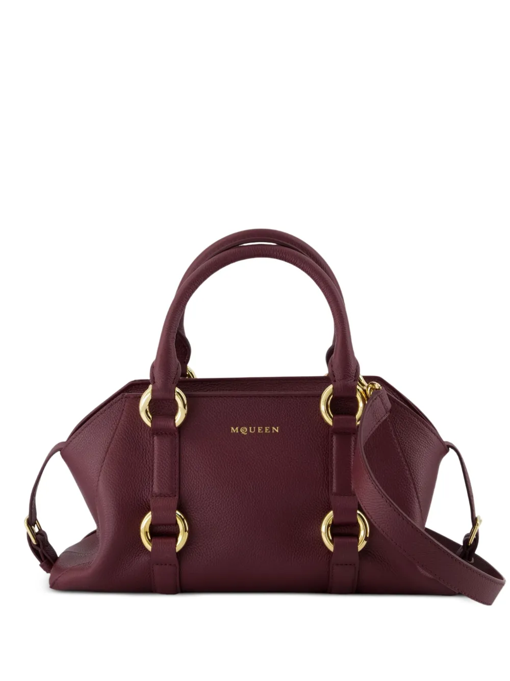 Alexander McQueen Borsa a spalla Farringdon piccola - Rosso