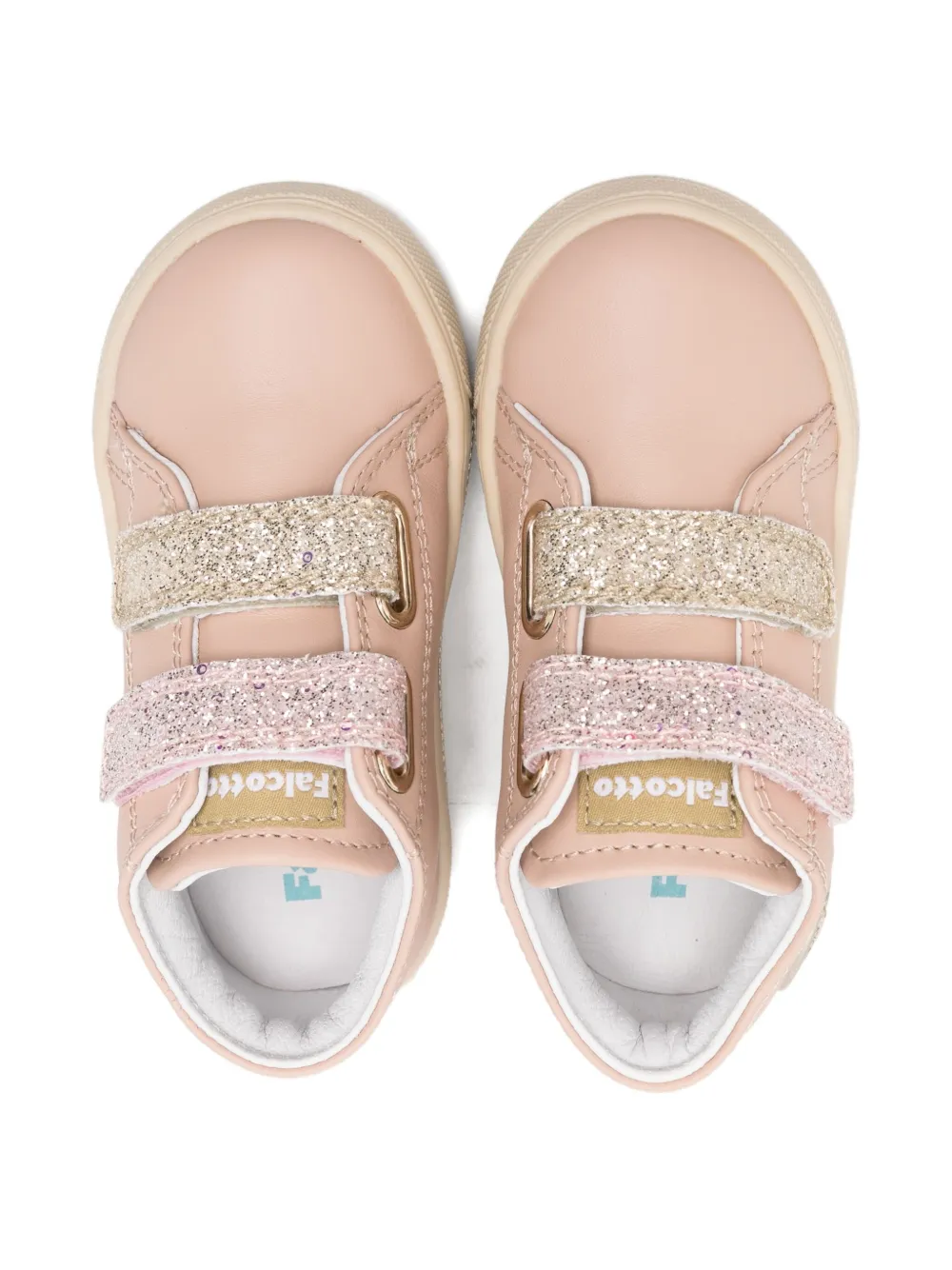 Falcotto Sneakers verfraaid met glitter Roze