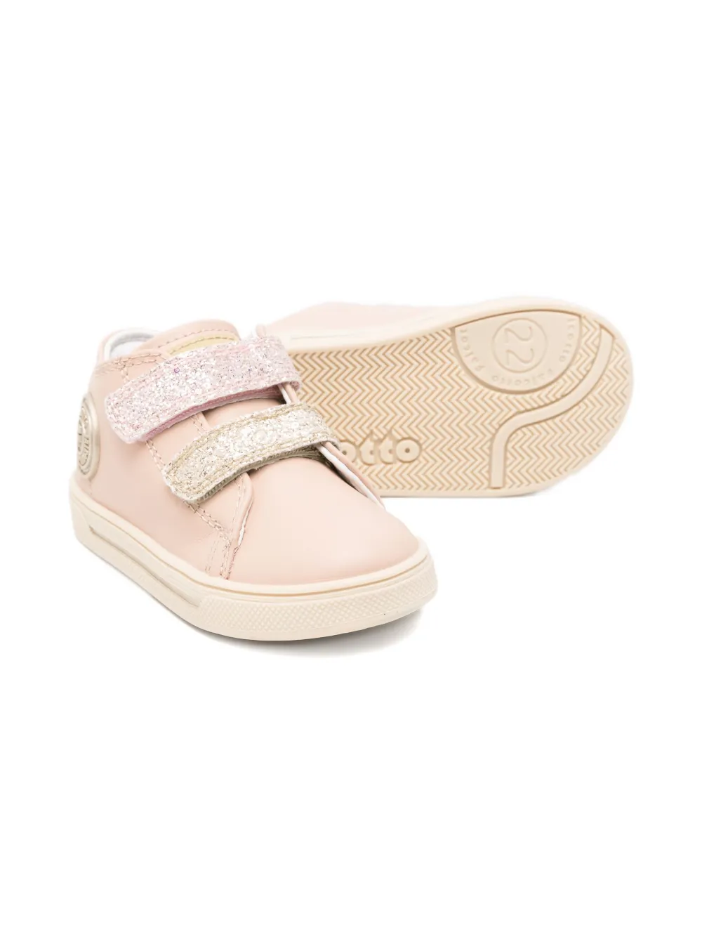 Falcotto Sneakers verfraaid met glitter Roze