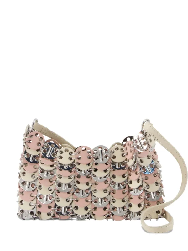 Rabanne Disc Shoulder Bag in Neutrals