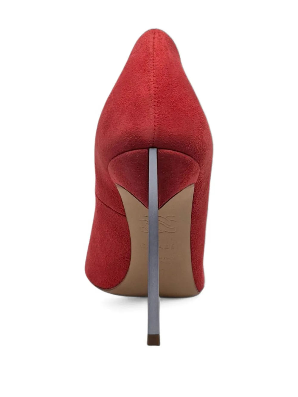 Casadei scalloped stiletto pumps Rood