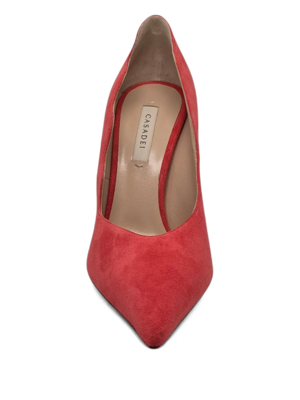 Casadei scalloped stiletto pumps Rood