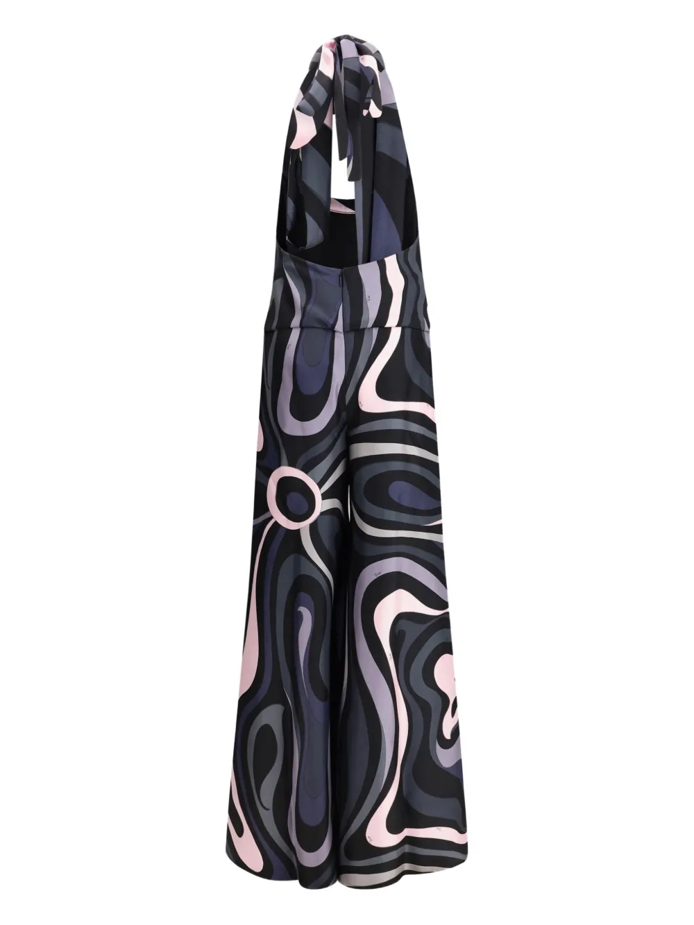 Pucci Long Jumpsuit In Silk With Print In Multi