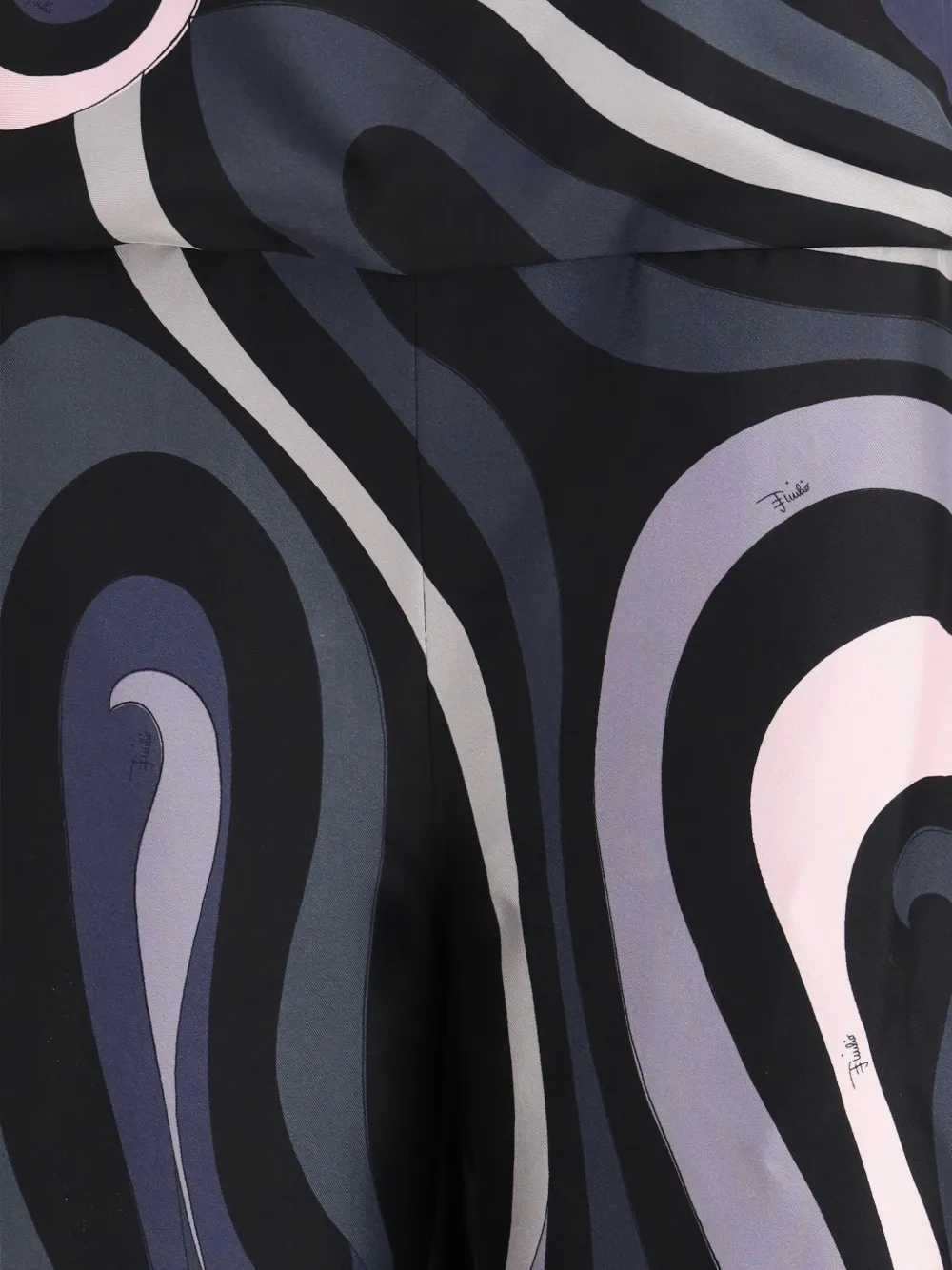 Pucci Long Jumpsuit In Silk With Print In Multi