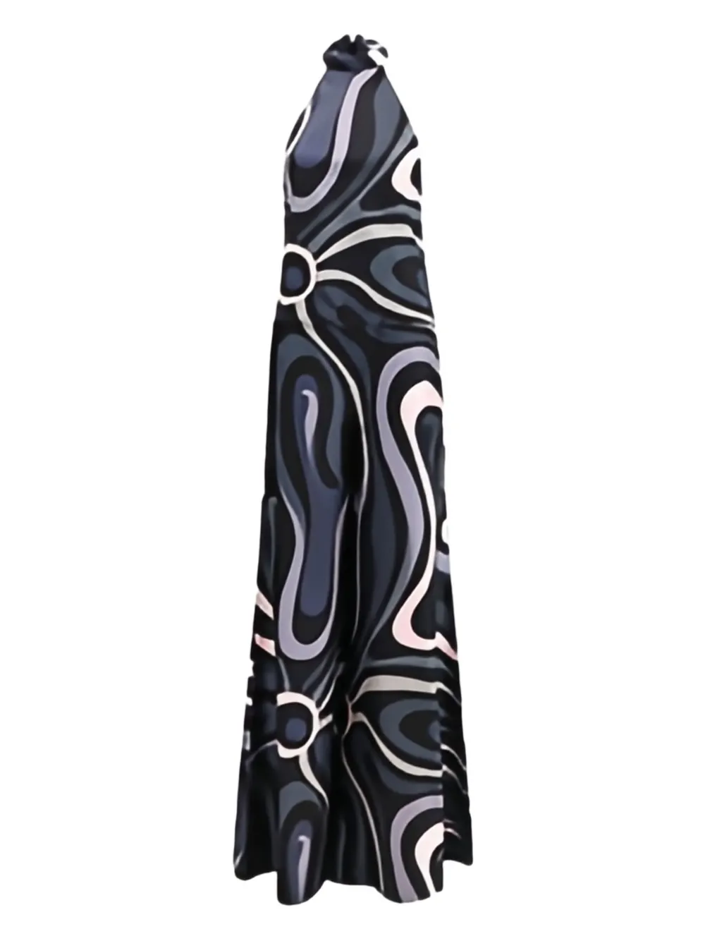 Pucci Long Jumpsuit In Silk With Print In Multi
