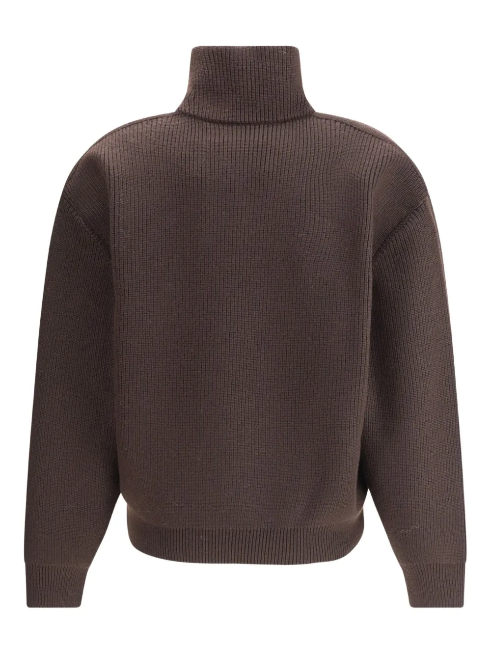 Saint Laurent Geribbelde coltrui Bruin