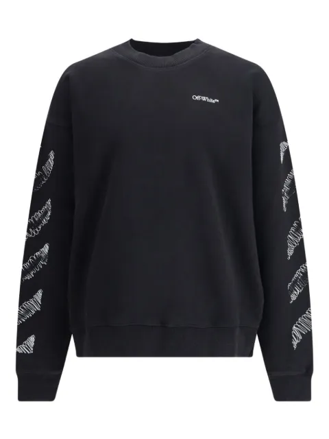 Off-White crew-neck scribble diag  sweater