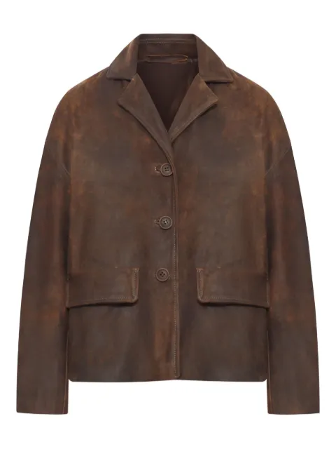 Salvatore Santoro button leather jacket