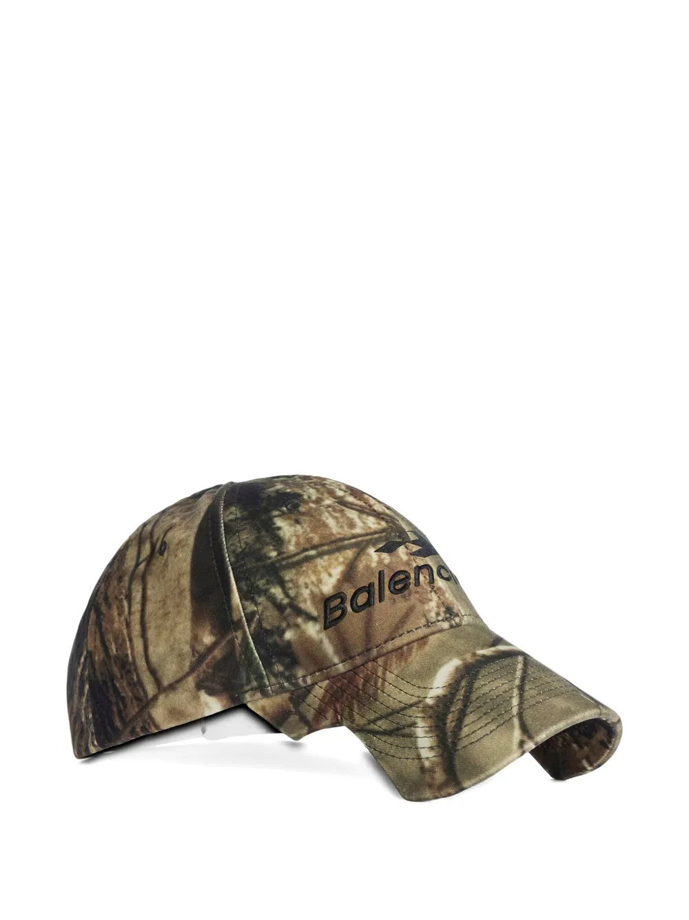Balenciaga Camouflage-print Baseball Cap In Green