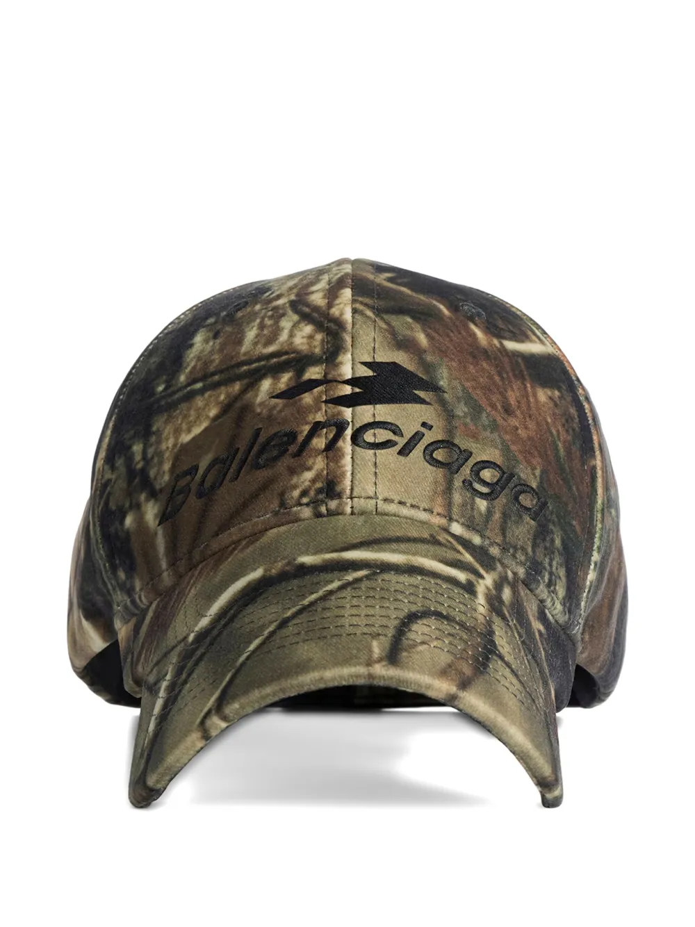 Balenciaga Camouflage-print Baseball Cap In Green
