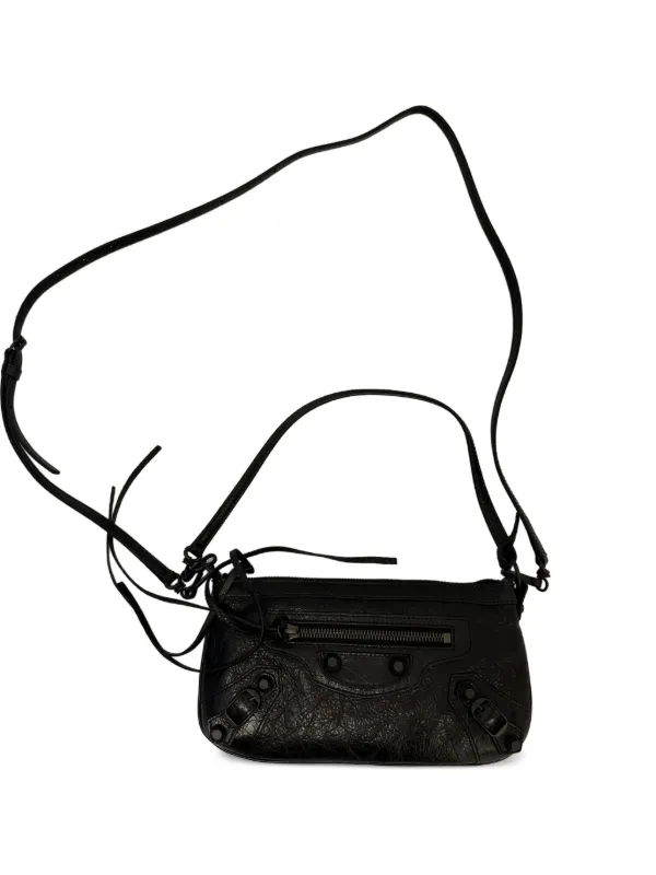 バレンシアガ シティ ショルダーバッグ ドット柄 Balenciaga Le City スタッズ ショルダーバッグ | ブラック | FARFETCH JP