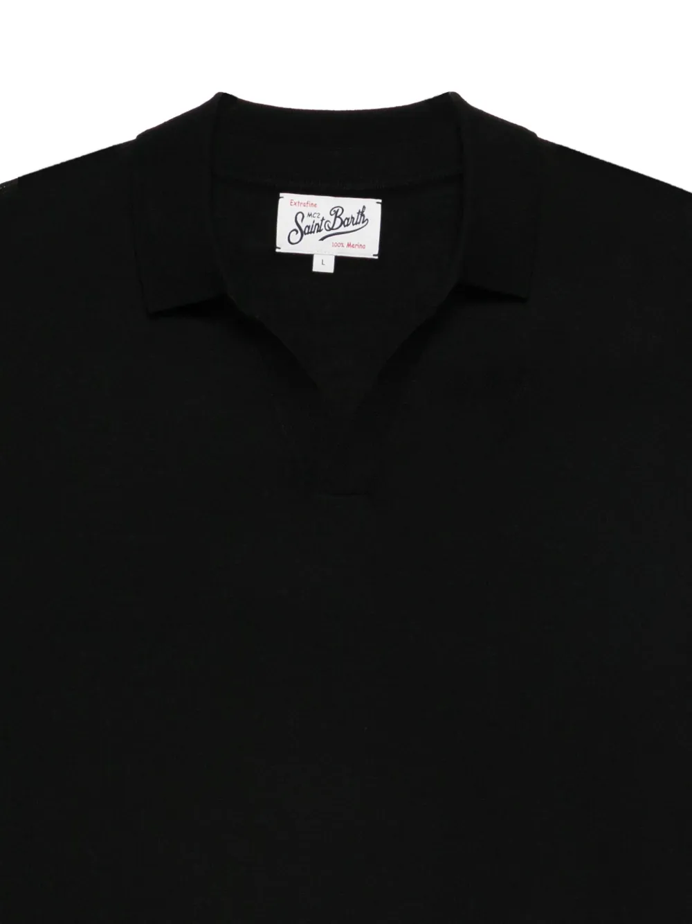 MC2 Saint Barth Poloshirt van merinowol Zwart
