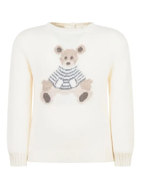 L'ORSOBRUNO bear-motif jumper