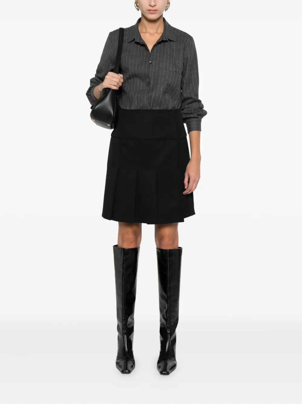 Nine In The Morning striped-pattern shirt - Grijs