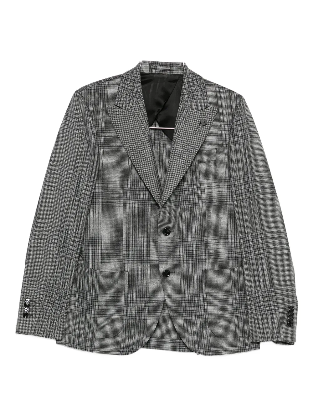 Lardini plaid-pattern blazer | gris | Image 1