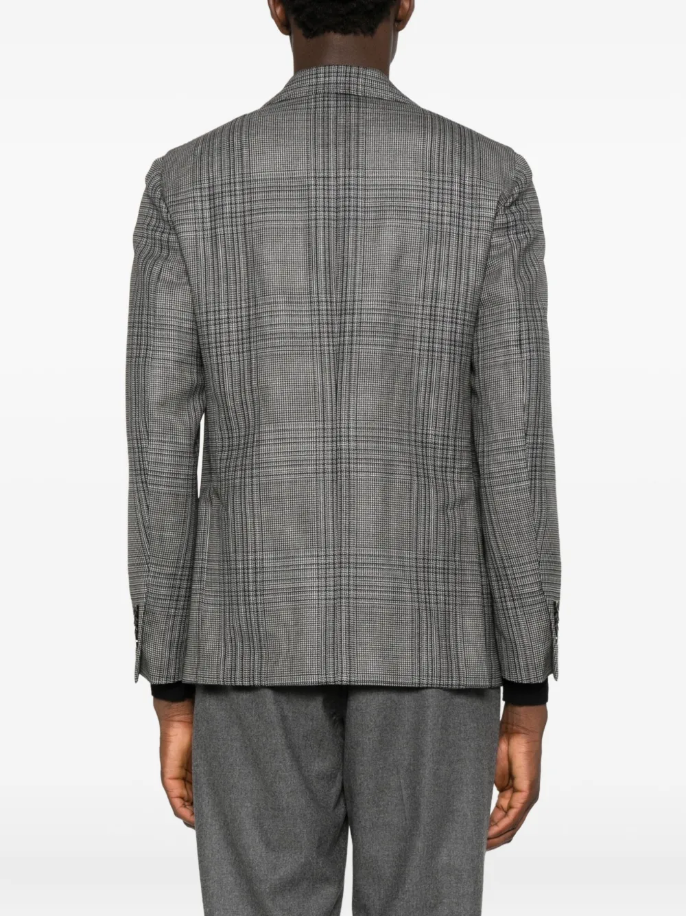 Lardini Geruite blazer Grijs