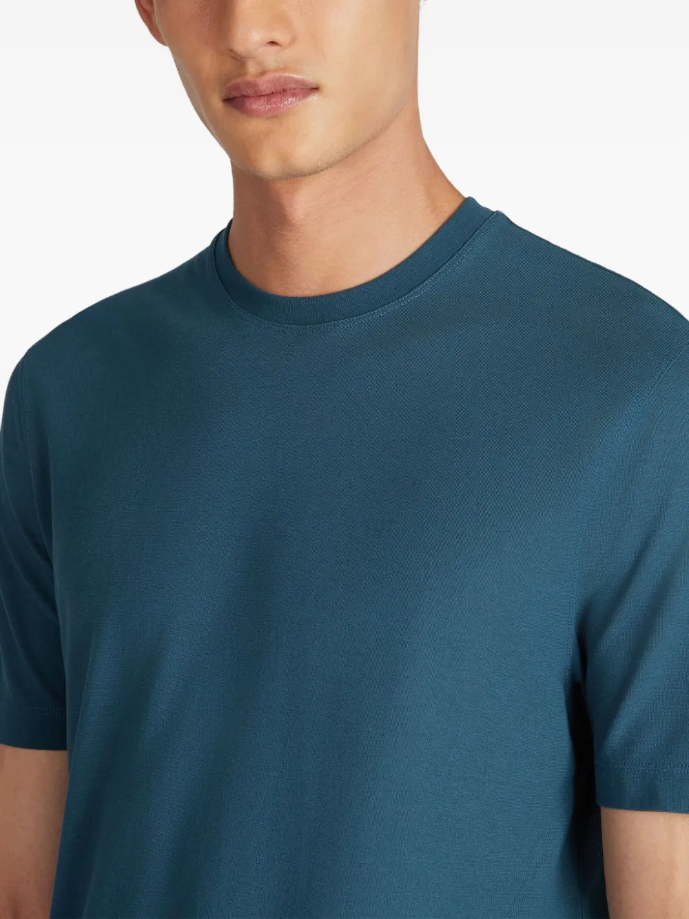 Zanone Katoenen T-shirt Blauw