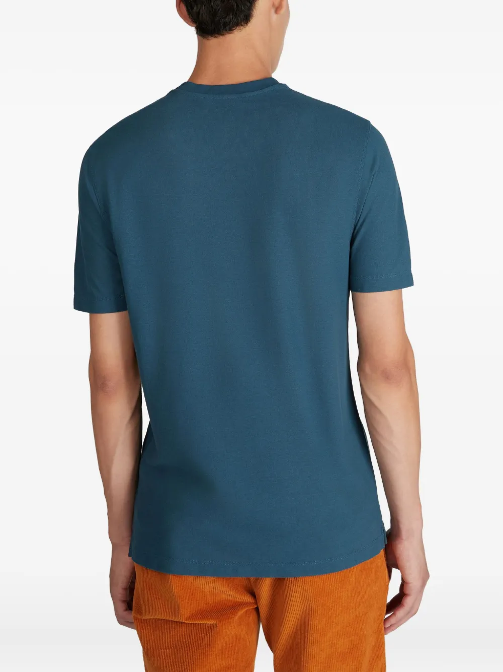 Zanone Katoenen T-shirt Blauw